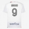 Camisola AC Milan Giroud 9 Homen Equipamento 2ª 23/24